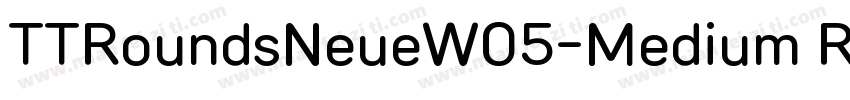 TTRoundsNeueW05-Medium Regular字体转换
